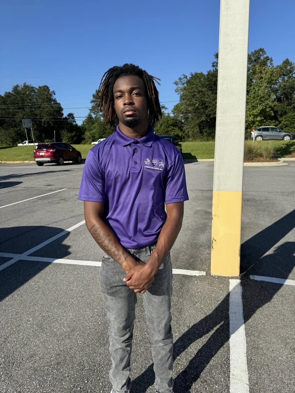 Pensacola Lamplighters Purple DRI-Fit Polo