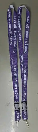 Omega Lamplighters Classic Woven Embroidered Lanyard