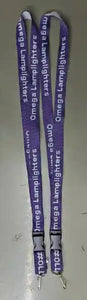 Omega Lamplighters Classic Woven Embroidered Lanyard