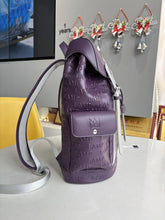 Load image into Gallery viewer, Side view showing the flap pocket and shoulder strap.