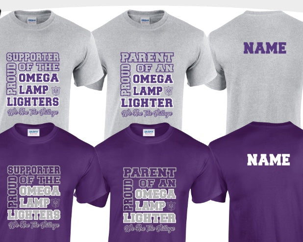 Omega Lamplighters Parents or Supporters T-Shirt